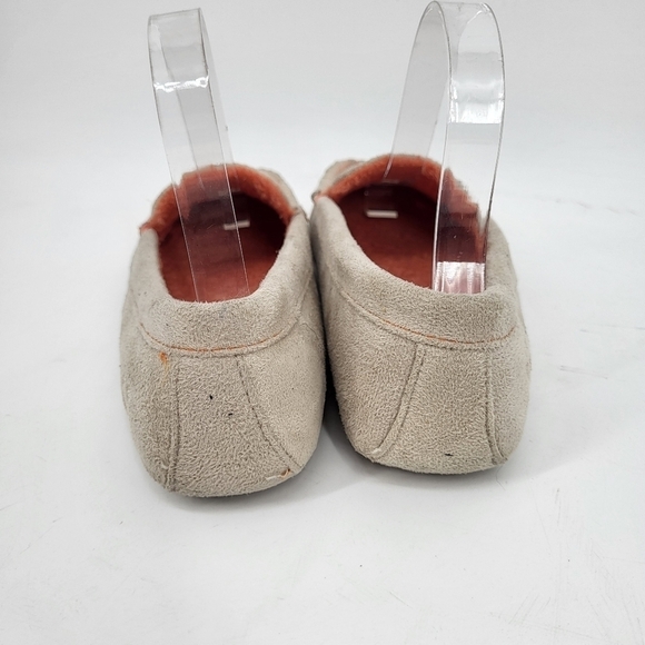 Woolrich Faux Suede Fleece Loafer Slippers Slip On Aloe Insoles Tan 7.5 - Picture 3 of 7